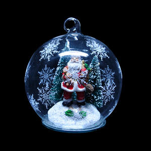 <span class=keywords><strong>Bolas</strong></span> Decorativas Colgantes <span class=keywords><strong>de</strong></span> Cristal <span class=keywords><strong>de</strong></span> 12 cm <span class=keywords><strong>con</strong></span> Luces LED, Ángel <span class=keywords><strong>de</strong></span> Resina en el Interior, Decoración Navideña <span class=keywords><strong>de</strong></span> <span class=keywords><strong>Nieve</strong></span> - Product Image 4