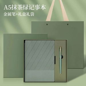 Wholesale Promotional Business Luxury Stationery Notebook Gift Set Customised Logo Softcover Leather A5 <b>Journal</b> Pen Notepad Set - Product Image 5