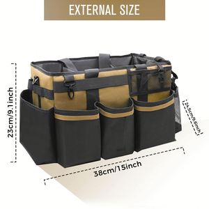 Wearable <b>Cleaning</b> <b>Caddy</b> Organizer <b>Cleaning</b> Supplies Bag with Divider & Support Pad - Product Image 5