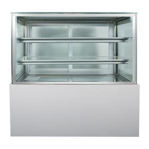 <span class=keywords><strong>Vitrine</strong></span> à gâteaux commerciale en verre hautement transparent, à économie d'énergie, avec réfrigérant R404a, pour café et restaurant - Product Image 1