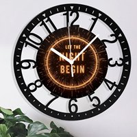 Horloge murale circulaire en fer de 25 cm, design tendance, silencieuse et précise