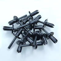 Nouvelles attaches de fixation automatiques à expansion par poussée en nylon PA6 noir mat pour pare-chocs, ailes, passages de roue et intérieur de voiture