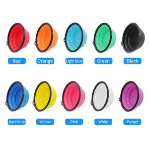 Ciotola pieghevole per cani e gatti in Silicone per animali domestici pieghevole da viaggio all'aperto portatile pieghevole acqua potabile che alimenta una ciotola per alimenti lenti - Product Image 6