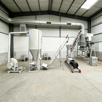 Chaîne de production de granulés d'aliments motorisée YYHB pour usage agricole, haute productivité, ensachage automatisé, 2-3 tonnes/h, 4 kW