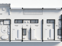 Villa moderne préfabriquée en acier léger galvanisé, maison modulaire personnalisée, utilisation pour hôtel, appartement, construction facile, faible coût, livraison rapide