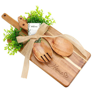 Tabla de quesos de bambú superventas con cuchillo para cortar, plato de quesos, bandeja, ideal para comercio transfronterizo - Product Image 2
