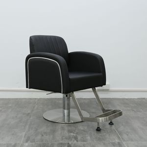 Silla de Salón Ergonómica de Lujo Moderna, Silla de Peluquería de Cuero PU con Altura Ajustable, Equipo de Salón para Peluquería - Product Image 5