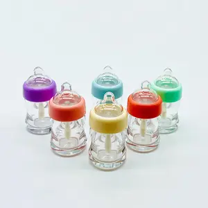 Wholesale Private Label Mini Baby bottles Lip Gloss Bottle 6ml Lip Gloss Tube Packaging