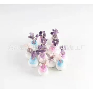 Adorno de Árbol de Piña y Árbol del Dinero, Paquete de Varias Piezas, Decoración de Cristal Hecha a Mano para el Hogar y la Oficina - Product Image 4