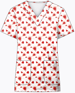 Divisa Ospedaliera Alla Moda in Cotone e Poliestere, Camice da Infermiera con Stampa Personalizzata per Halloween - Product Image 6