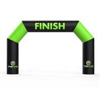 Arc gonflable de ligne de finition de course de conception personnalisée imperméable à l'eau avec lumière Led