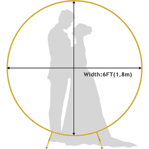 Support d'<span class=keywords><strong>arche</strong></span> de ballons <span class=keywords><strong>ronde</strong></span> de 6,5 pieds, toile de fond circulaire, <span class=keywords><strong>arche</strong></span> de mariage <span class=keywords><strong>pour</strong></span> décorations de cérémonie/mariage/douche de bébé - Product Image 6