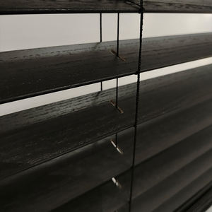 A-OK आधुनिक काले कुशल मोटर अंधा सरल क्षैतिज लकड़ी सूरज छायांकन डिमिंग सुविधाओं में स्मार्ट होम आवश्यक अंतर्निहित है - Product Image 4