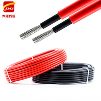 1000V/1500V Solar-PV-Kabel H1Z2Z2-K 4MM2 6MM2 XLPE/XLPO Rot-Schwarz Solarkabel für Photovoltaik-Batteriesysteme