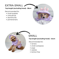 Peignoir de bain pour chien, serviette de séchage pour chien, super absorbant, séchage rapide, avec fermeture à boucle et crochets, peignoir de bain pour chien et chat