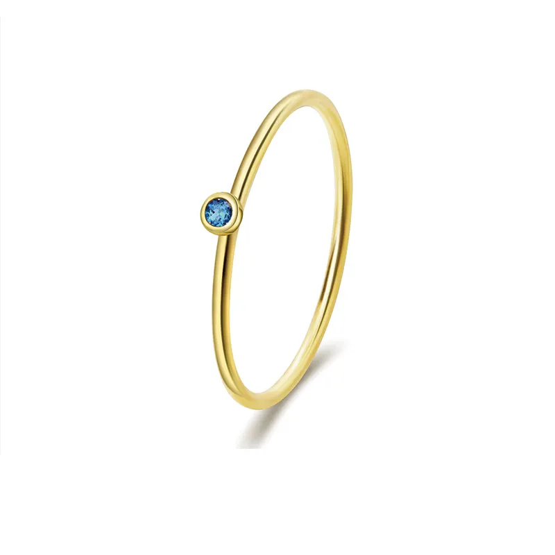 แหวนทับทิมธรรมชาติของผู้หญิง9K ทองมรกตแหวนซ้อนง่าย