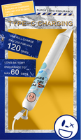 Brosse à dents électrique sonique blanchissante de luxe Lula pour adultes, poils souples, 5 secondes de temps de nettoyage, charge USB Type-C, étanche IPX7