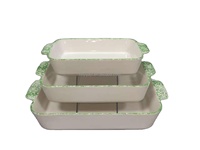 Ensemble de 4 ustensiles de cuisson durables en céramique et aluminium, résistants au four, pour la cuisson et la préparation culinaire en extérieur