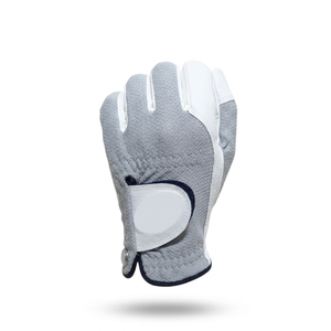 Guantes de Golf de Piel Genuina de Alta Calidad para Mano Izquierda con Malla Transpirable, Compatibles con Pantalla Táctil y Diseño de Dedos Completos - Product Image 1