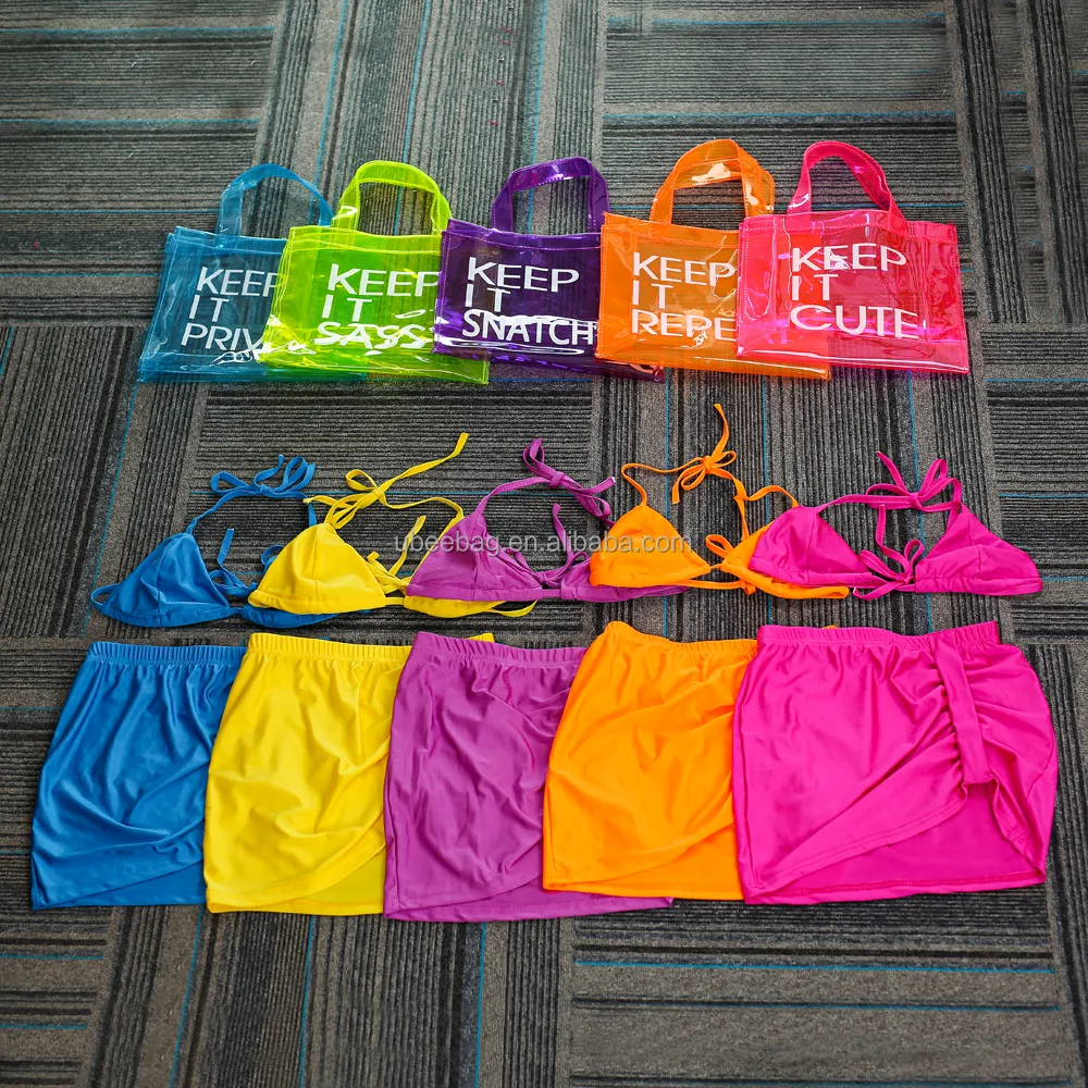2023 New Fashion Vacation Holiday Travel PVC Transparent Custom Sets Ladies Summer Handbags Beach Bag Women's Tote Bags Handbags