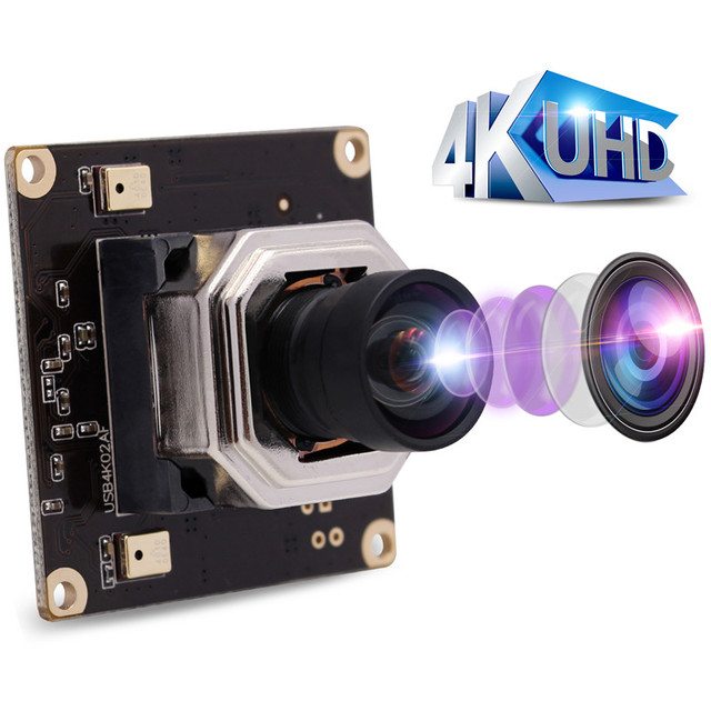 ELP  IMX415 Full HD  Free Driver Plug and Play UVC Camera 4K USB Auto Focus Camera Module  for Linux
