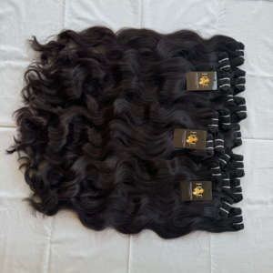 Temple Indian Virgin Raw Hair, Fournisseur Brésilien de Cheveux Humains de Vison Crus Deepwave Curly cheveux noirs naturels Fournisseurs - Product Image 1