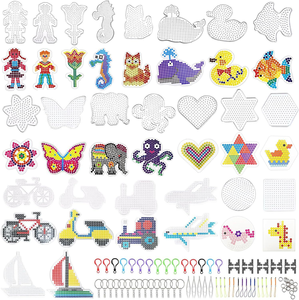 Set di perline fusibili da 5 mm a forma di animali con 20 vassoi e schede con modelli, kit fai da te per bambini, giocattoli educativi STEM - Product Image 4