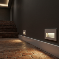 Lampes murales LED dimmables multifonctionnelles en aluminium 3W IP65, étanches, pour extérieur, jardin, cour, escaliers
