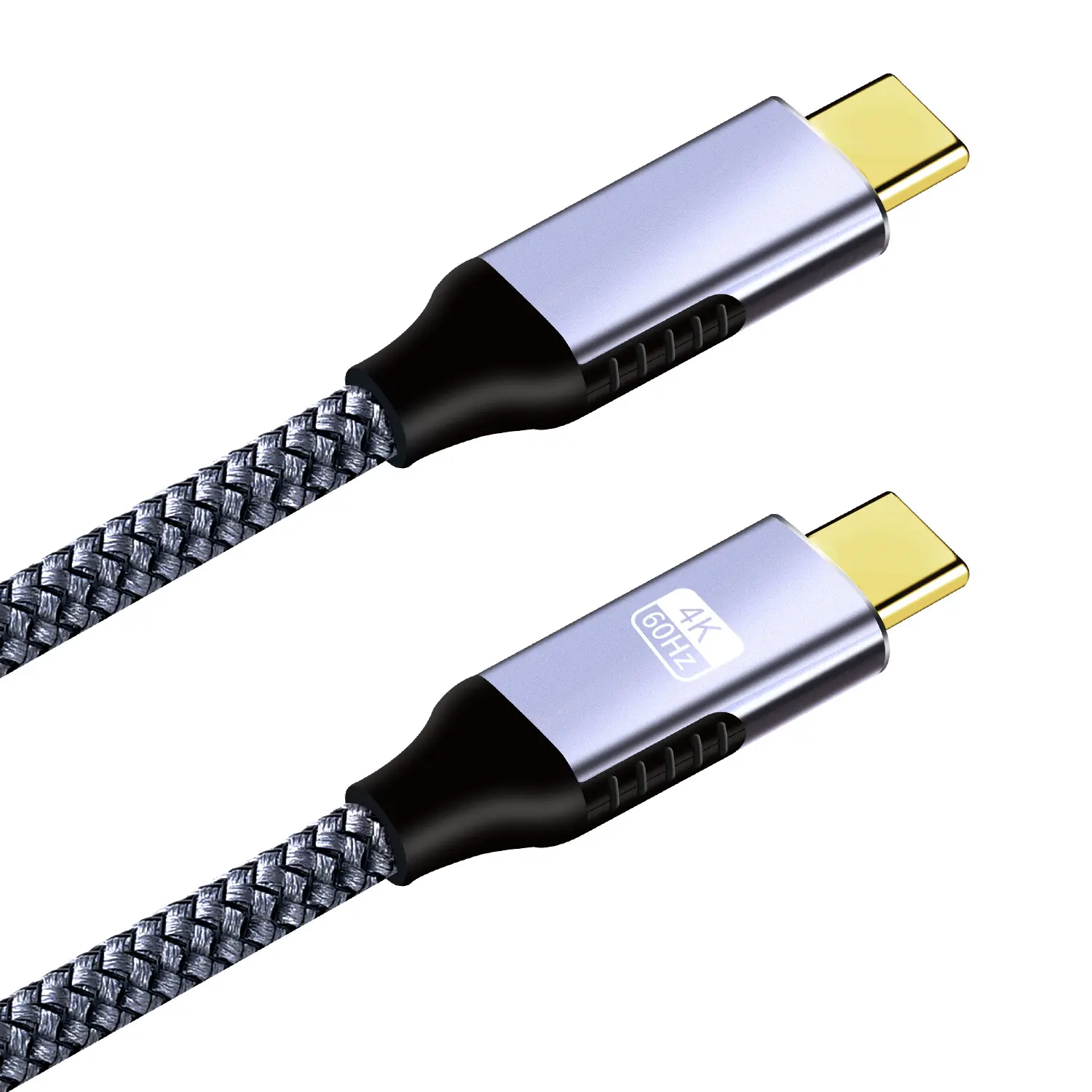 Cable USB tipo C trenzado de nailon de 2M, 100W, carga rápida, 5A, para ordenador y iPhone