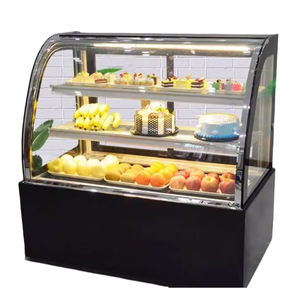 Réfrigérateur vitrine à gâteaux en verre robuste, congélateur commercial pour les magasins de glaces et de thé au lait - Product Image 3