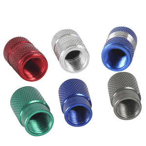 อลูมิเนียมพลาสติกสีดำ ฝาครอบยางรถจักรยานชุบโครเมียม - Product Image 2