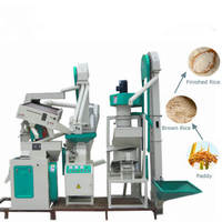 Équipement compact et complet de traitement du riz, production quotidienne de 10 tonnes pour usine de riz, comprend une machine à décortiquer le riz