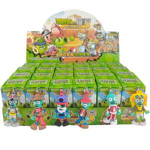 Bán Buôn Hot Bán Hành Động Con Số Phim Hoạt Hình Nhân Vật Zombie Và Các Nhà Máy Bộ Sưu Tập Cao Su Keychain Bí Ẩn Hộp - Product Image 5