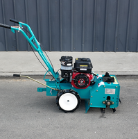 Cortadora de Césped Rotativa a Gasolina, Mini Cultivadora para Jardinería, Paisajismo y Manejo de Césped Agrícola