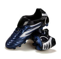 Chaussures de football unisexes pour adultes et enfants - Tige en PVC, doublure en mesh respirant, semelle extérieure en caoutchouc durable pour l'école