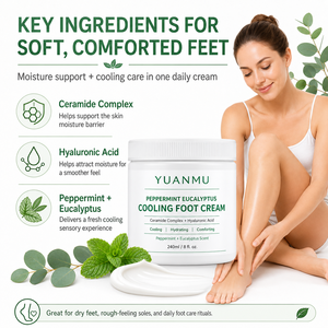 <span class=keywords><strong>Crema</strong></span> de <span class=keywords><strong>Pies</strong></span> Refrescante con Ceramida, Eucalipto y Menta, Hidratación Profunda, Alivia <span class=keywords><strong>Pies</strong></span> Secos, Agrietados y Cansados - Product Image 3