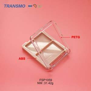 ตลับคอนซีลเลอร์ บลัชออน อายแชโดว์ แบบรักษ์โลก 2 ช่อง ทรงสี่เหลี่ยม สำหรับครีมบลัชออน แบบเปล่า - Product Image 3