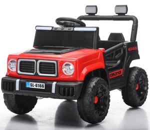 Auto Eléctrico de Juguete para Niños con Tracción en las Cuatro Ruedas, Todoterreno, con Función de Balanceo Educativo Temprano, SUV con Control Remoto y Volante - Product Image 1