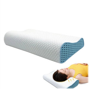Oreiller cervical en <span class=keywords><strong>mousse</strong></span> à mémoire <span class=keywords><strong>de</strong></span> forme orthopédique moderne pour les dormeurs latéraux, soutien du cou et des épaules, respirant, antistatique, à récupération lente - Product Image 1
