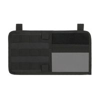 Organisateur de pare-soleil de voiture tactique MOLLE avec pochette à outils EDC et rangement pour CD, sac à accès rapide pour SUV/camion
