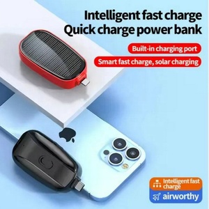 Mini Key chain Power bank 1200mAh Einweg ladegerät Tragbare Notfall-Solarstrom bank mit Typ C Mirco-Ausgangs stecker - Product Image 3