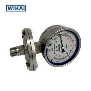 Manomètre à diaphragme Wika 100 mm 0-1,6 kPa en acier inoxydable, rempli d'huile, pour usage chimique - Product Image 3
