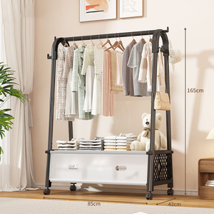 Standing Coat <b>Rack</b> Clothes Storage <b>Rack</b> Freestanding 8 Hook Entryway - Product Image 1
