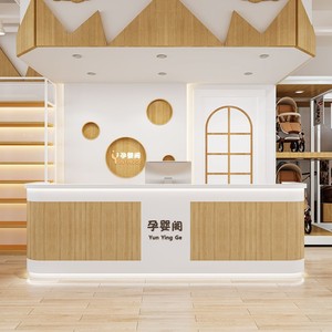 Établissement <span class=keywords><strong>de</strong></span> formation minimaliste Maternelle Éducation précoce Aire <span class=keywords><strong>de</strong></span> jeux pour enfants Réception Comptoirs <span class=keywords><strong>de</strong></span> caisse - Product Image 4