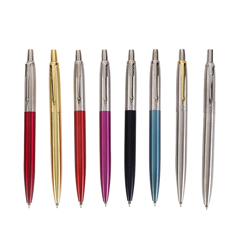 2024 nuevo estilo Parker Jotter pen tinta negra Parker pen original metal acero bolígrafo con LOGOTIPO personalizado