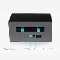 Impresora de etiquetas adhesivas de código de barras de impresión sin tinta de alta calidad Imprimante Thermique Desktop Impresora de etiquetas de envío térmico directo de 4 pulgadas