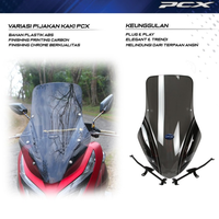 JPA PCX150 2018 2020 2022 NMAX 155 2020 BIG PARE-BRISE UNIVERSEL MOTO AVEC SUPPORT