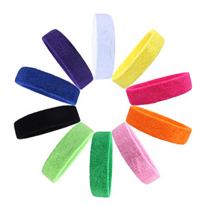 Diadema DE <span class=keywords><strong>TENIS</strong></span> antideslizante que regula el calor, resistente a los olores, absorbe el sudor, algodón de rizo, diadema para niños, banda para el sudor con logotipo - Product Image 4