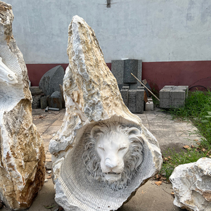 Escultura de mármol personalizada piedra tallada mármol animal mármol estatuas de León - Product Image 2