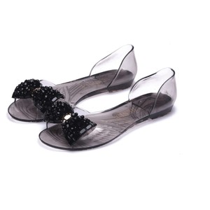 Fashion Women Transparent Flat <b>Sandals</b> Crystal <b>Bow</b> Summer Footwear - Product Image 6